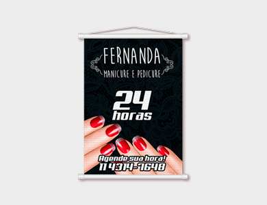 Mini Banner 280g 20x40cm - 4x0 - 500 unid